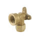 Spartan Bracket Elbow M&F With Nut 20mm Brass DR - EMFB20