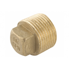 Spartan Square Head Plug 32mm Brass DR - P32