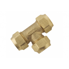 Spartan Male Tee With Nuts 15mm Brass DR - TM15