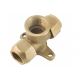 Spartan Bracket Tee M & F With Nuts 15mm Brass DR - TMFB15