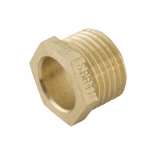 Spartan Hexagon Reducing Bush 32mm x 25mm Brass DR