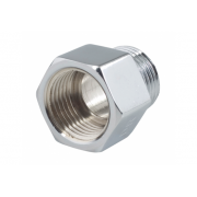 Spartan M & F Hexagon Extension Socket 15mm Chrome DR - SMFC15