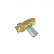 Buteline Brass In Line Copper to PB Pipe Tee - 1/2"BSP x 1/2"BSP x 15mm to fit 15m copper