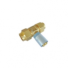 Buteline Brass In Line Copper to PB Pipe Tee - 1/2"BSP x 1/2"BSP x 15mm to fit 15m copper