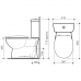 Venecia Close Coupled Toilet Suite S Trap Soft Close 