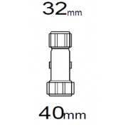 Dux Fast Fit Coupling 40mm x 32mm Compression Reducing White - R4032WH