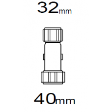 Dux Fast Fit Coupling 40mm x 32mm Compression Reducing White - R4032WH