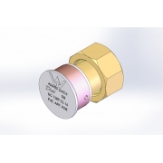 Dux SecuraGold™ Brass Straight Swivel Connector 28mm x 1" BSP (Reducing) - SXC5