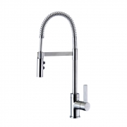 Gaston Spring Pull Down Twin Function Sink Mixer (Brushed Finish) 