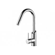 Minimalist Gooseneck Sink Mixer with Pull Out Spray